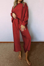 Load image into Gallery viewer, White Ultra Loose Textured 2pcs Slouchy Outfit - Fashion Queen -  16
