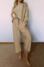 Load image into Gallery viewer, White Ultra Loose Textured 2pcs Slouchy Outfit - Fashion Queen -  19
