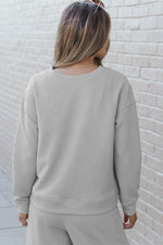 Load image into Gallery viewer, White Ultra Loose Textured 2pcs Slouchy Outfit - Fashion Queen -  5
