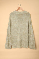 Load image into Gallery viewer, White V neck Drop Shoulder Knitted Sweater - Fashion Queen -  16
