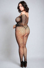 Load image into Gallery viewer, YesX YX864Q Fishnet Sparkly Bodystocking Up To 5XL
