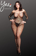 Load image into Gallery viewer, YesX YX864Q Fishnet Sparkly Bodystocking Up To 5XL
