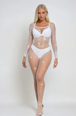 Load image into Gallery viewer, YesX YX885 Fishnet Sparkly Bodystocking
