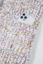 Load image into Gallery viewer, Yellow Multicolor Confetti Open Front Knit Cardigan - Fashion Queen -  8
