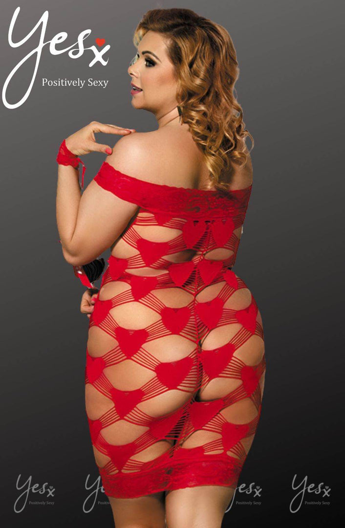 YesX YX822Q Plus Size Hearts & Handcuffs! - Fashion Queen -  3