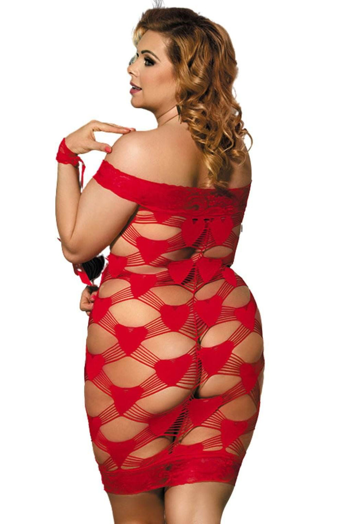YesX YX822Q Plus Size Hearts & Handcuffs! - Fashion Queen -  6