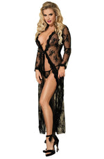 Load image into Gallery viewer, YesX YX824 Dressing Gown Black - Fashion Queen -  5
