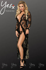 Load image into Gallery viewer, YesX YX824 Dressing Gown Black - Fashion Queen -  6

