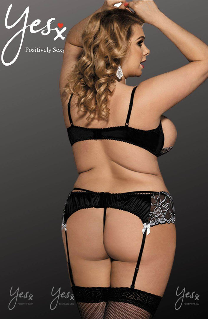 YesX YX825Q Bra Set Black - Fashion Queen -  2