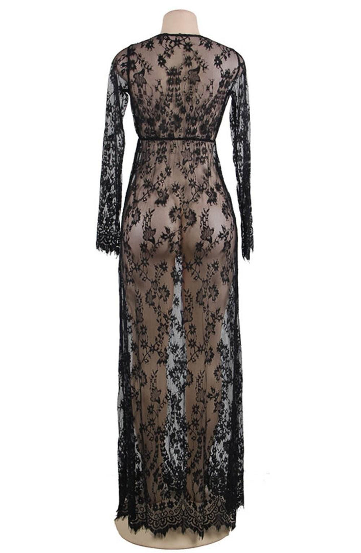 YesX YX826 Long Gown & Thong - Fashion Queen -  2
