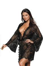 Load image into Gallery viewer, YesX YX827 Robe Set Black - Fashion Queen -  1
