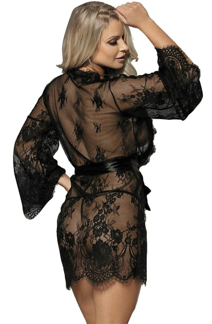 YesX YX827 Robe Set Black - Fashion Queen -  10
