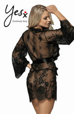 Load image into Gallery viewer, YesX YX827 Robe Set Black - Fashion Queen -  2
