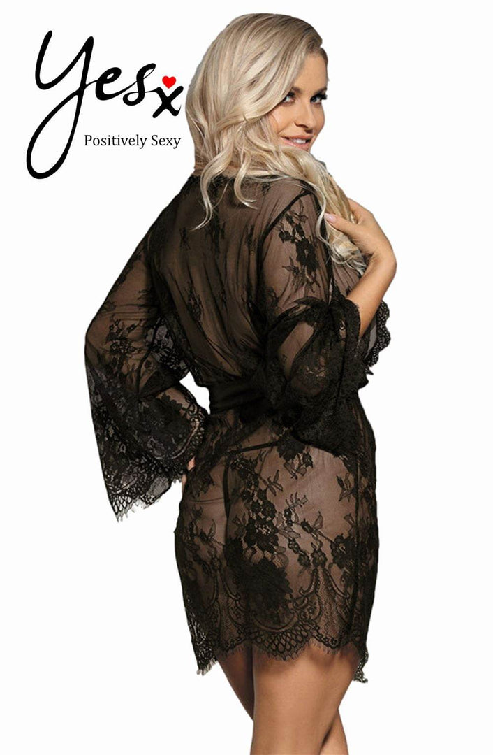 YesX YX827 Robe Set Black - Fashion Queen -  3