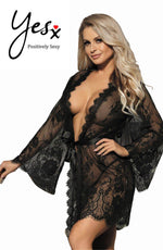 Load image into Gallery viewer, YesX YX827 Robe Set Black - Fashion Queen -  4
