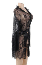 Load image into Gallery viewer, YesX YX827 Robe Set Black - Fashion Queen -  7
