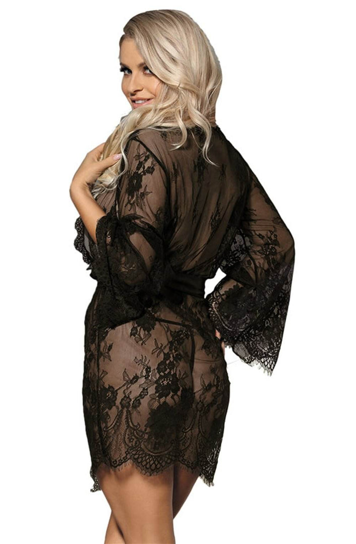 YesX YX827 Robe Set Black - Fashion Queen -  8
