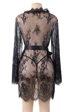 Load image into Gallery viewer, YesX YX827 Robe Set Black - Fashion Queen -  9
