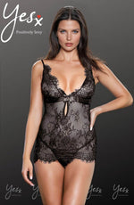 Load image into Gallery viewer, YesX YX829 Chemise Black - Fashion Queen -  1

