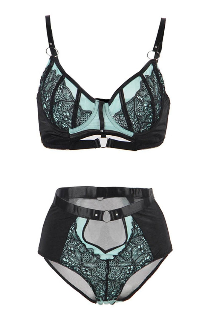 YesX YX830 Blue Bra Set - Fashion Queen -  2