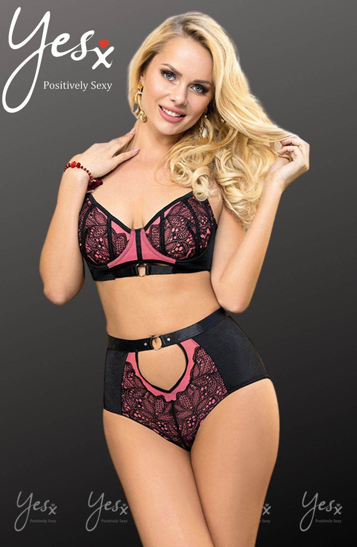 YesX YX831 Bra Set Pink - Fashion Queen -  1