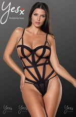 Load image into Gallery viewer, YesX YX844 Bodysuit Black - Fashion Queen -  1
