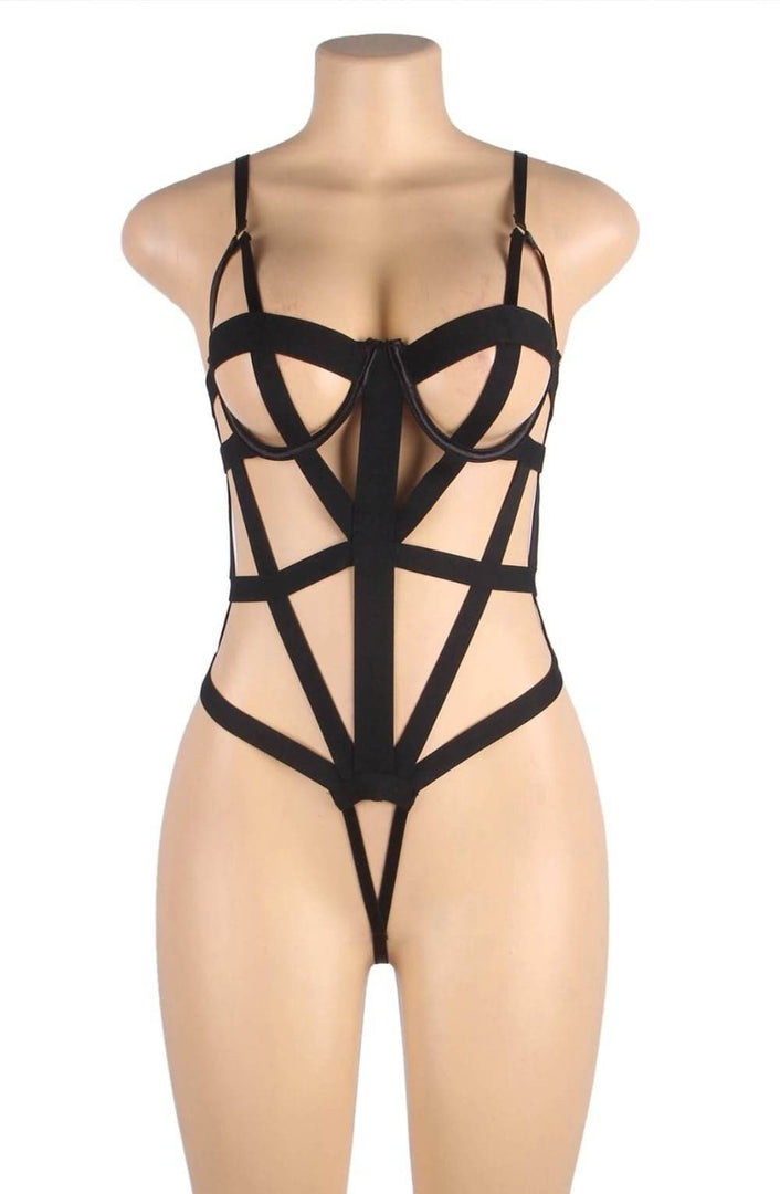 YesX YX844 Bodysuit Black - Fashion Queen -  11