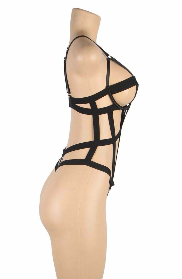 YesX YX844 Bodysuit Black - Fashion Queen -  9