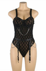 Load image into Gallery viewer, YesX YX846 Black Bodysuit - Fashion Queen -  14
