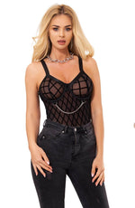 Load image into Gallery viewer, YesX YX846 Black Bodysuit - Fashion Queen -  4
