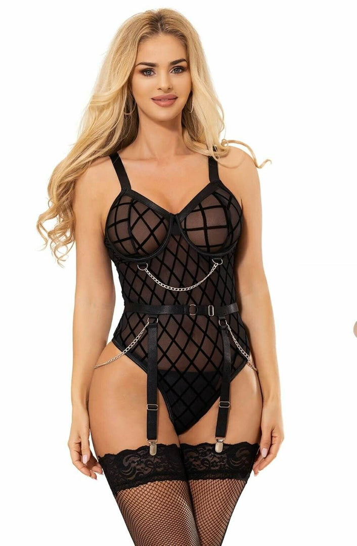 YesX YX846 Black Bodysuit - Fashion Queen -  8