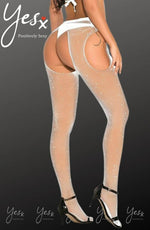 Load image into Gallery viewer, YesX YX851 Sparkly Fishnet White - Fashion Queen -  2
