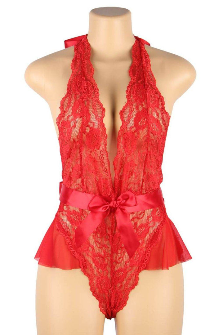 YesX YX856Q Hot Red Teddy - Fashion Queen -  3