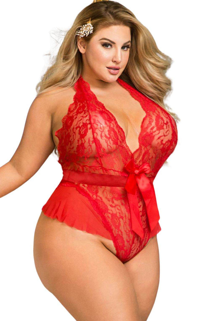 YesX YX856Q Hot Red Teddy - Fashion Queen -  5