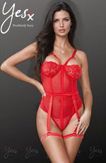 Load image into Gallery viewer, YesX YX858 Red Bodysuit - Fashion Queen -  1

