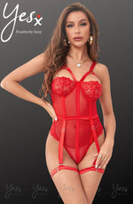 Load image into Gallery viewer, YesX YX858 Red Bodysuit - Fashion Queen -  7
