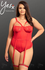 Load image into Gallery viewer, YesX YX858Q Red Bodysuit - Fashion Queen -  2
