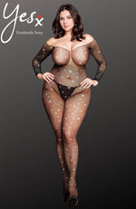 Load image into Gallery viewer, YesX YX864Q Fishnet Sparkly Bodystocking Up To 5XL - Fashion Queen -  7
