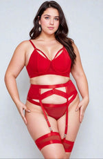 Load image into Gallery viewer, YesX YX870Q Bondage Garter Bra Set Up To 2XL - Fashion Queen -  1
