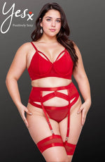 Load image into Gallery viewer, YesX YX870Q Bondage Garter Bra Set Up To 2XL - Fashion Queen -  2
