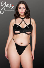 Load image into Gallery viewer, YesX YX871Q Hollow Cut Halter Bra Set - Fashion Queen -  2
