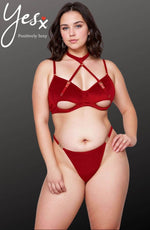 Load image into Gallery viewer, YesX YX872Q Hollow Cut Halter Bra Set Up To 2XL - Fashion Queen -  14
