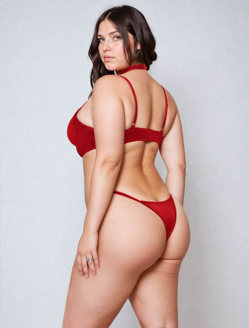 YesX YX872Q Hollow Cut Halter Bra Set Up To 2XL - Fashion Queen -  15