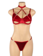 Load image into Gallery viewer, YesX YX872Q Hollow Cut Halter Bra Set Up To 2XL - Fashion Queen -  4
