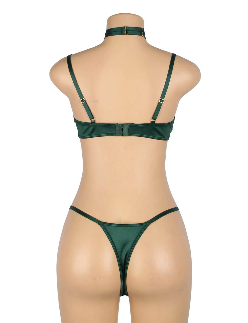 YesX YX873Q Hollow Cut Halter Bra Set - Fashion Queen -  8