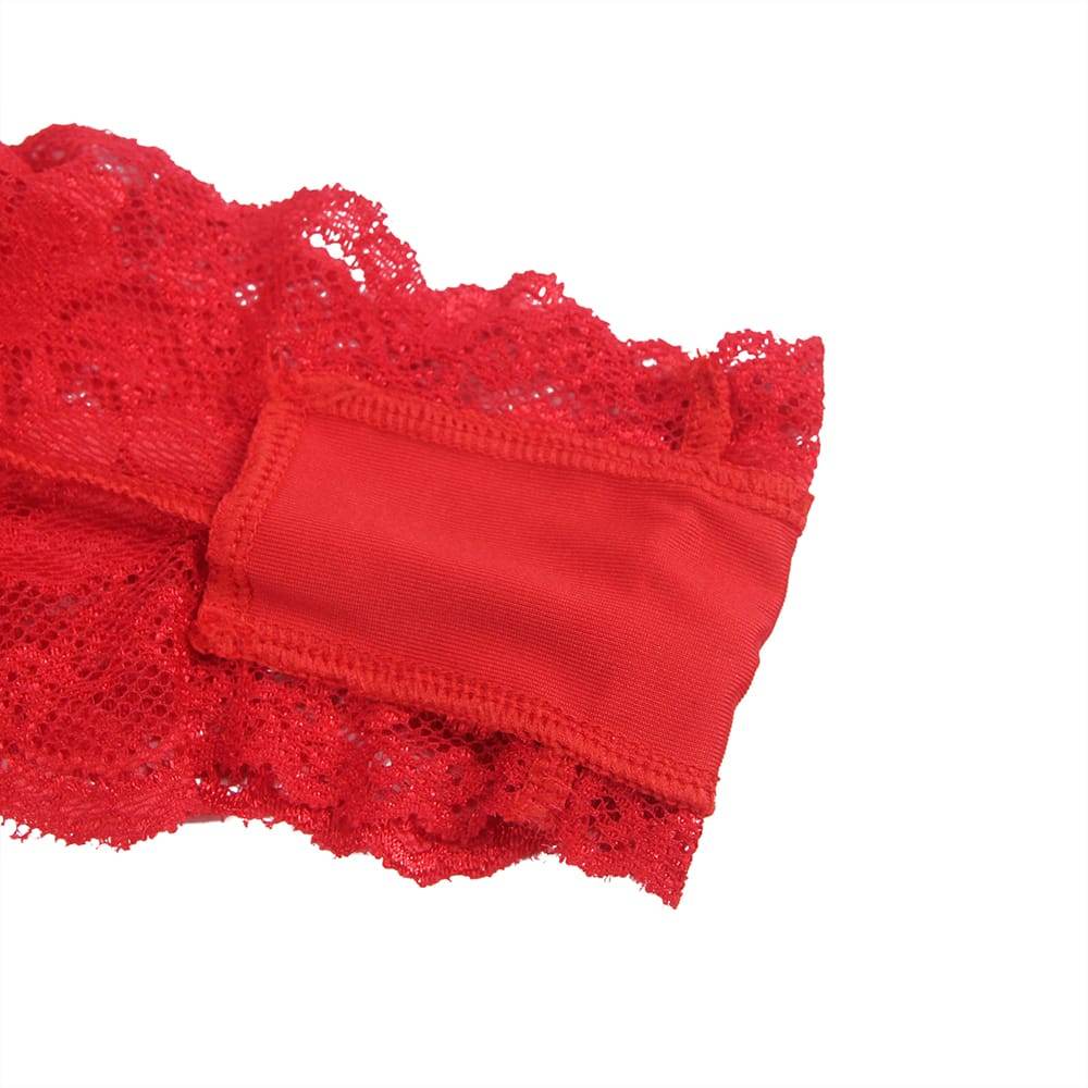 YesX YX874 Christmas Lace Halter Neck Teddy - Fashion Queen -  10
