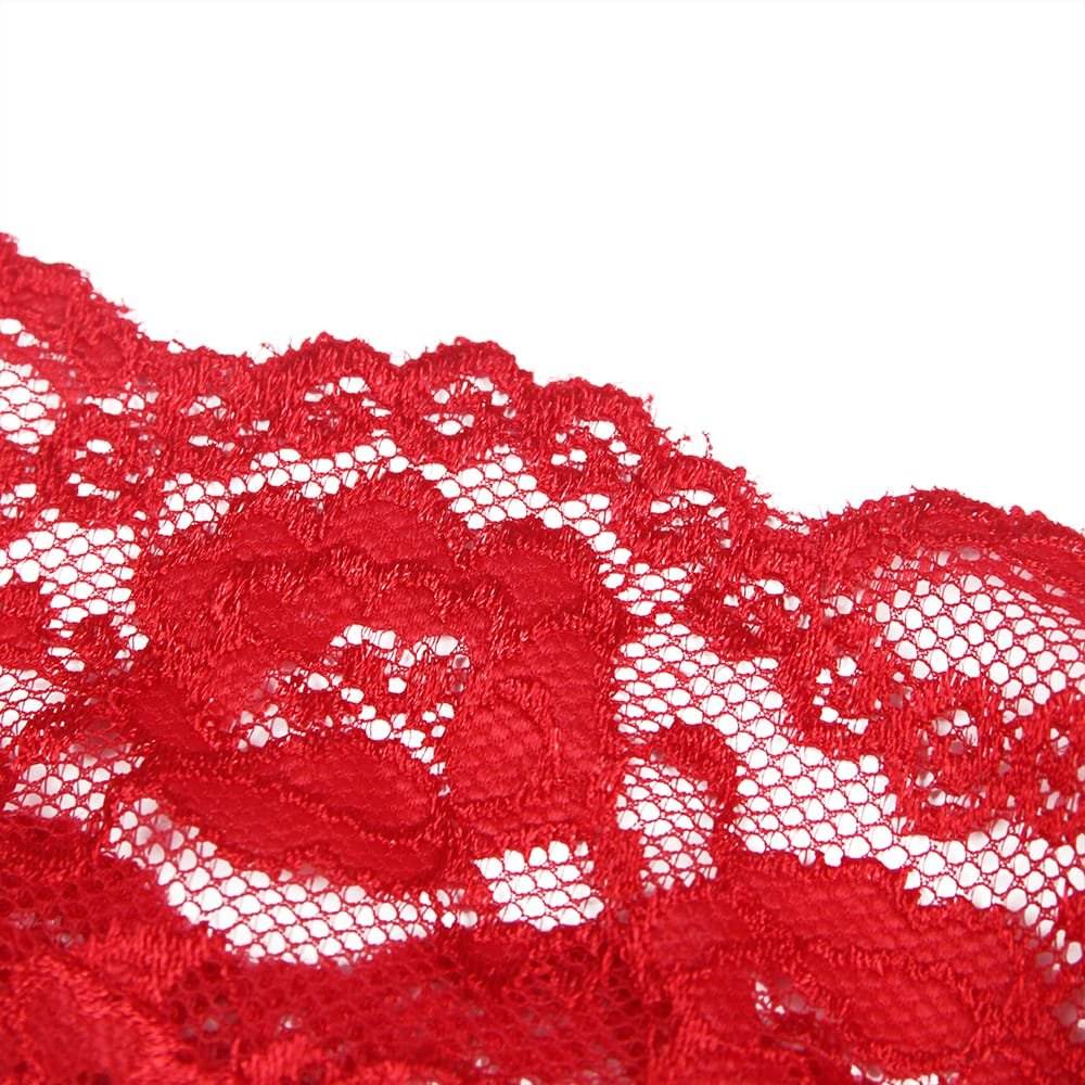 YesX YX874 Christmas Lace Halter Neck Teddy - Fashion Queen -  11