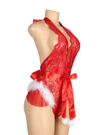 Load image into Gallery viewer, YesX YX874 Christmas Lace Halter Neck Teddy - Fashion Queen -  13
