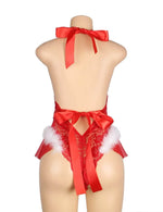 Load image into Gallery viewer, YesX YX874 Christmas Lace Halter Neck Teddy - Fashion Queen -  6
