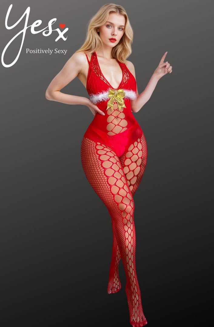 YesX YX876 Christmas Fluffy Bodystocking - Fashion Queen -  5
